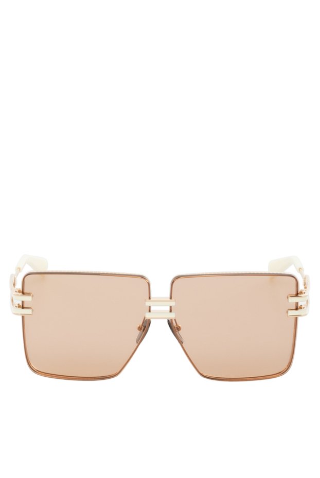 Balmain женские очки солнцезащитные из металла желтые женские купить с ценами и фото 178629 - фото 1