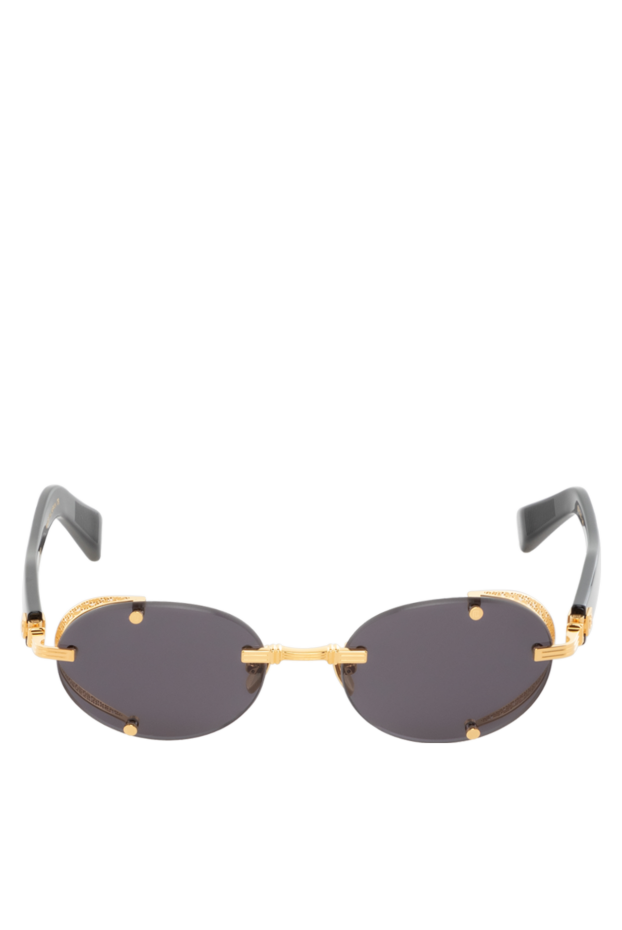 Balmain женские очки солнцезащитные женские желтые из металла купить с ценами и фото 178644 - фото 1