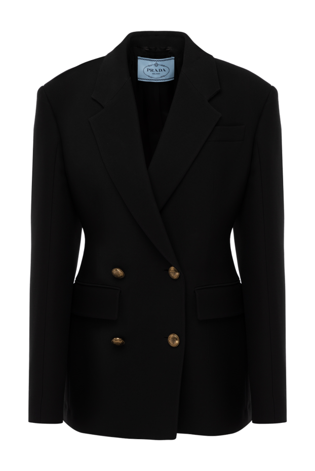 Prada woman black wool and silk jacket for women buy with prices and photos 178664 - photo 1