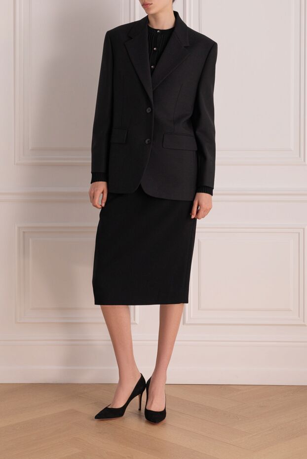 Prada woman women's black wool jacket buy with prices and photos 178668 - photo 2