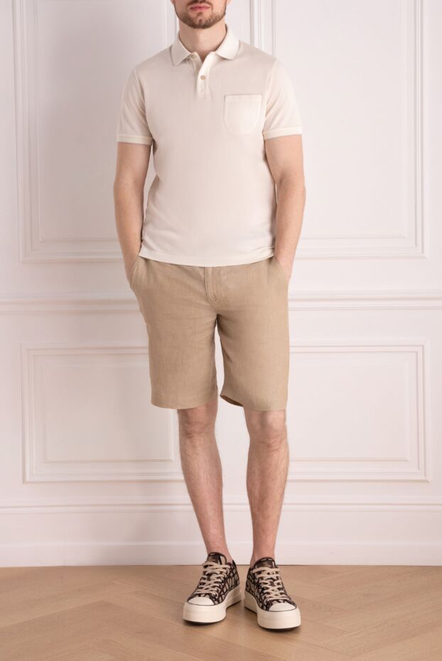 Loro Piana man men's white cotton and elastane polo buy with prices and photos 178708 - photo 2