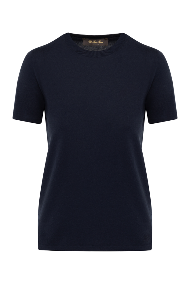 Loro Piana woman women's blue cotton t-shirt buy with prices and photos 178711 - photo 1