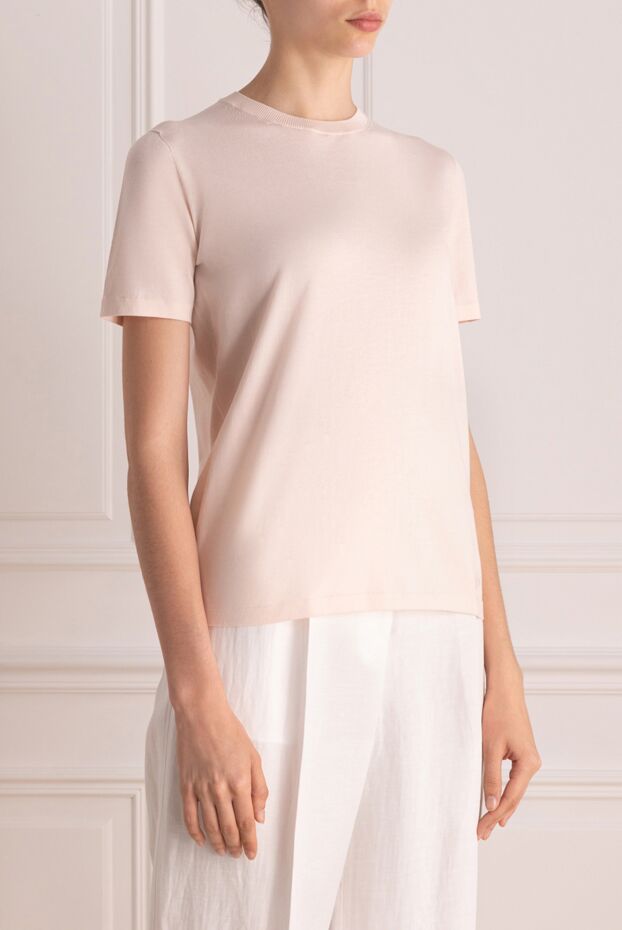 Loro Piana women's pink cotton t-shirt 178712 - photo 3