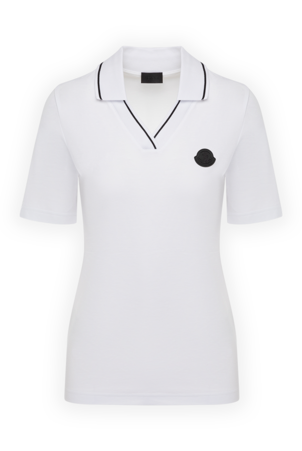 Moncler woman women's white cotton polo buy with prices and photos 178735 - photo 1