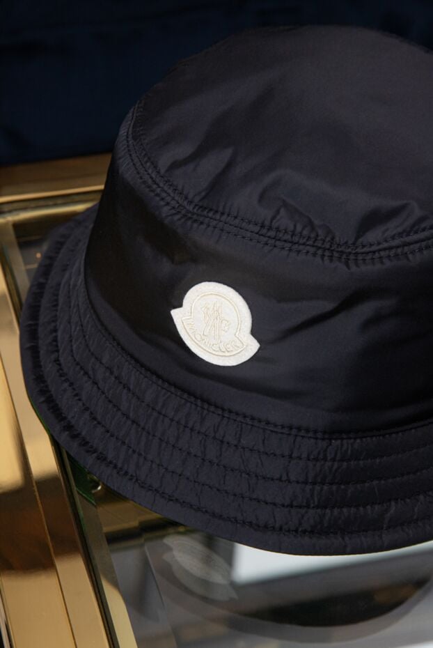 Moncler panama hat made of polyester for men black 178739 - photo 2