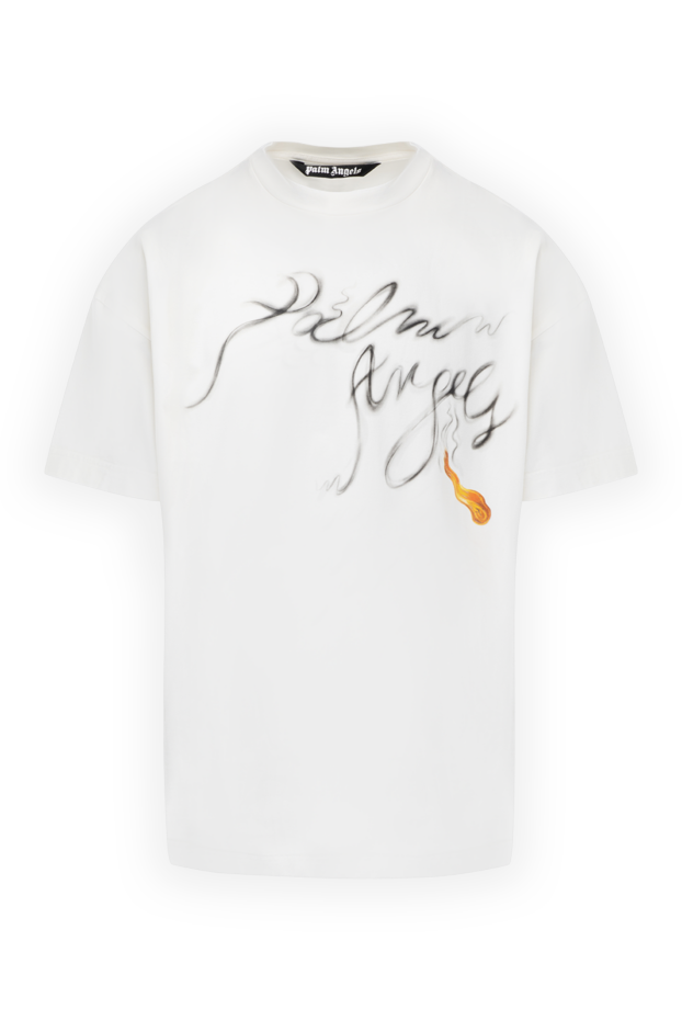 Palm Angels man white cotton t-shirt for men buy with prices and photos 178813 - photo 1