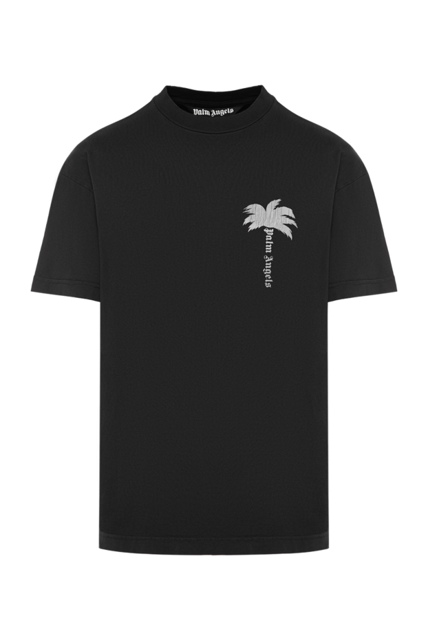 Palm Angels men's gray t-shirt with palm tree graphic 178815 - photo 1