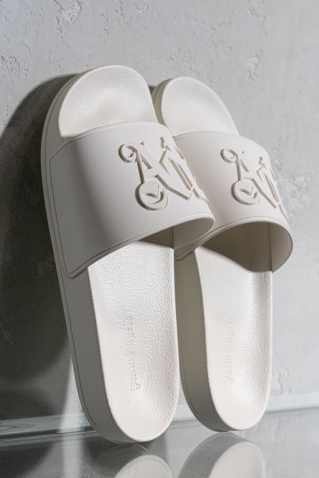 Palm Angels white rubber slippers for men 178834 - photo 2
