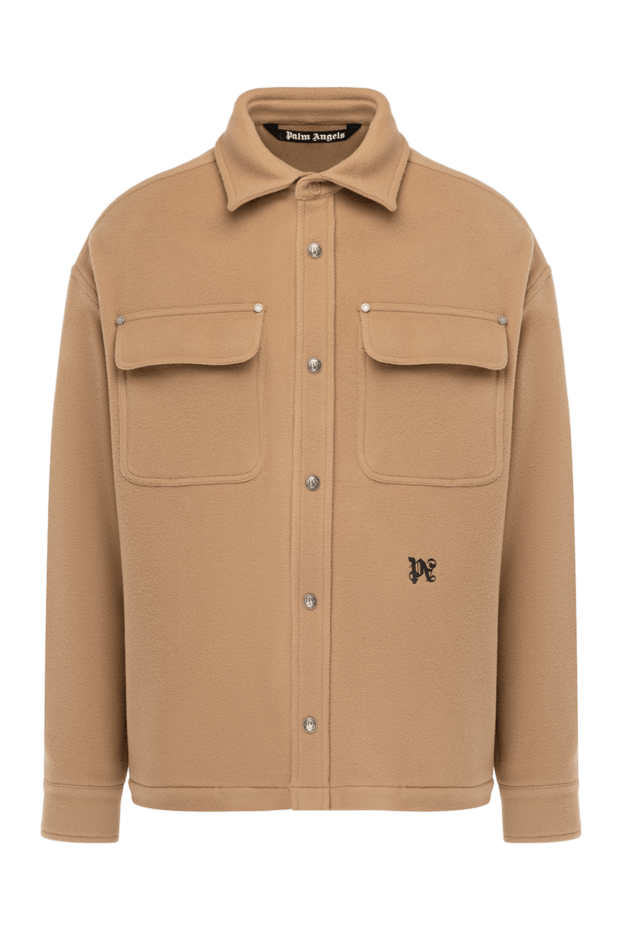 Palm Angels man men's beige wool jacket buy with prices and photos 178838 - photo 1