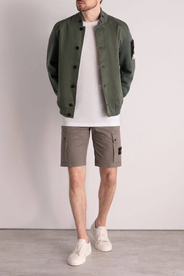 Stone Island man green men's cotton jacket buy with prices and photos 178847 - photo 2