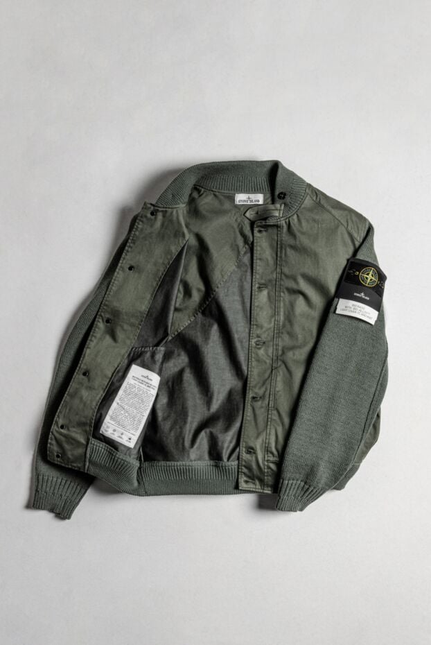 Stone Island green men's jacket made of cotton 178847 - photo 2