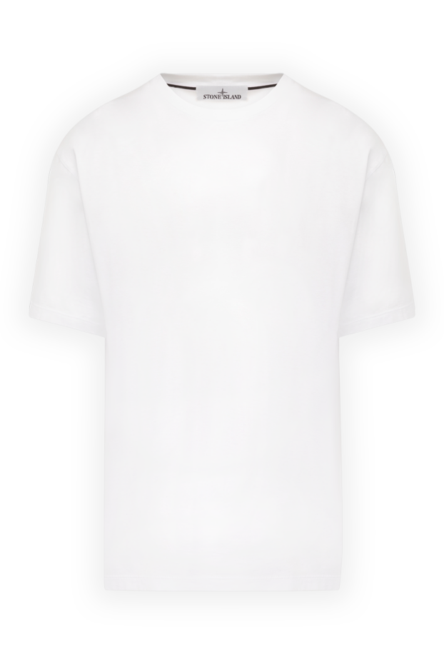 Stone Island man white cotton t-shirt for men buy with prices and photos 178848 - photo 1