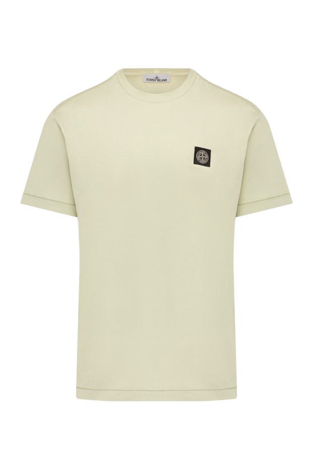 Stone Island man green cotton t-shirt for men buy with prices and photos 178849 - photo 1