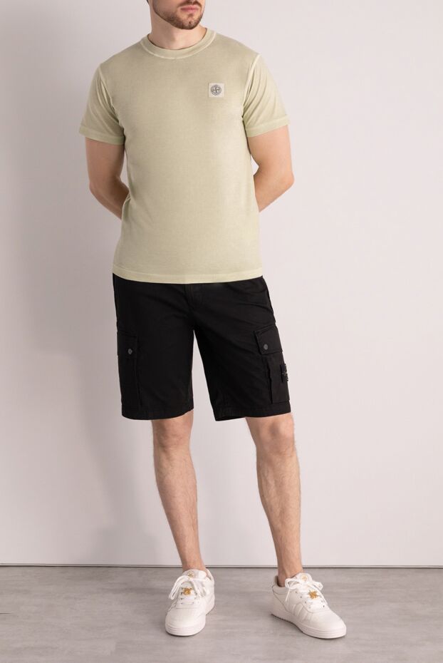 Stone Island man beige cotton t-shirt for men buy with prices and photos 178850 - photo 2