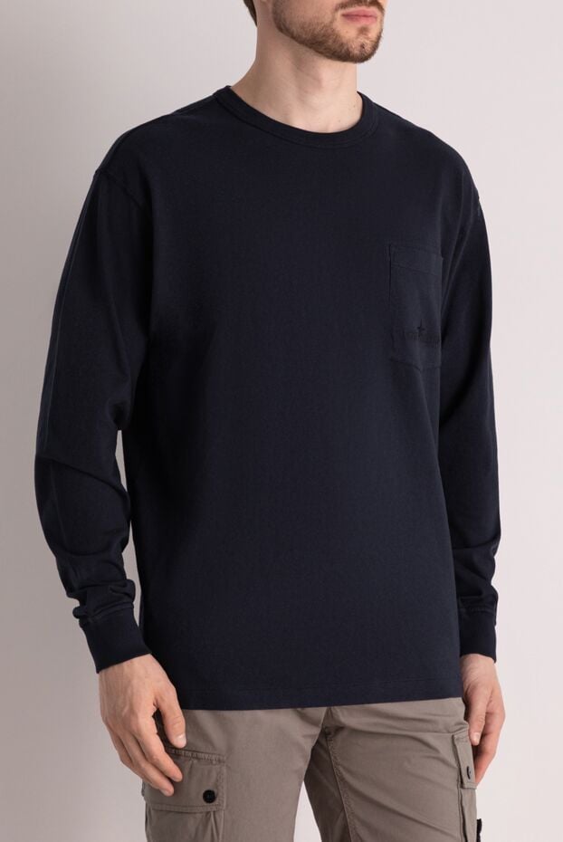 Stone Island men's long sleeve cotton t-shirt 178852 - photo 3