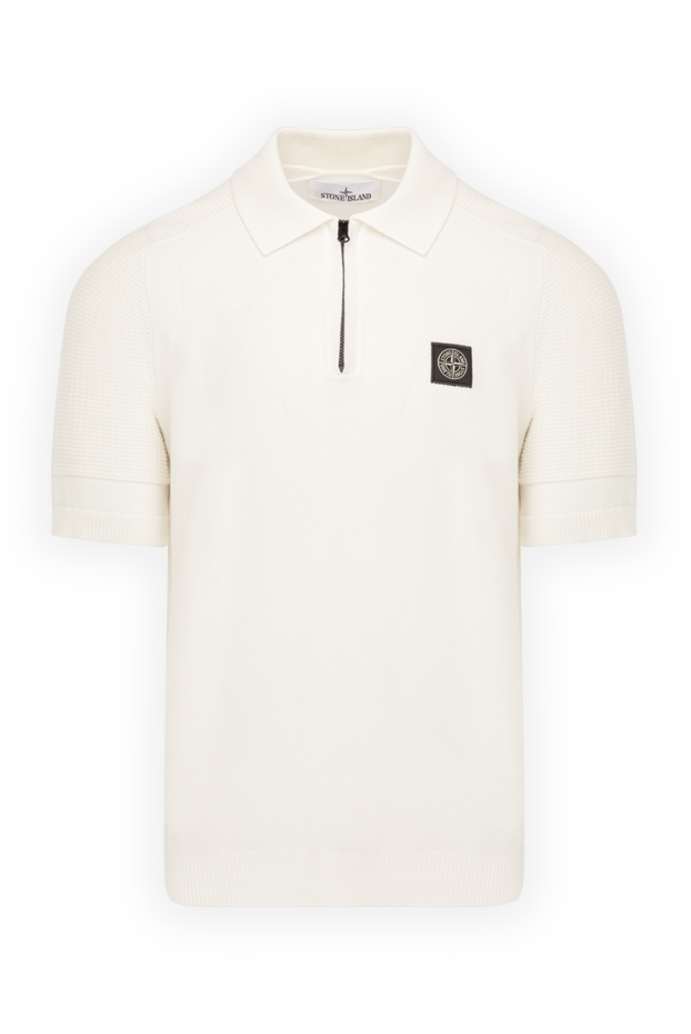 Stone Island man men's white cotton polo buy with prices and photos 178853 - photo 1