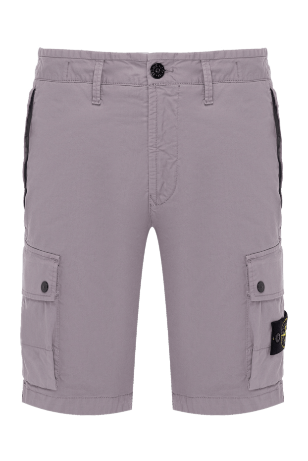 Stone Island man men's gray shorts made of cotton and elastane buy with prices and photos 178858 - photo 1