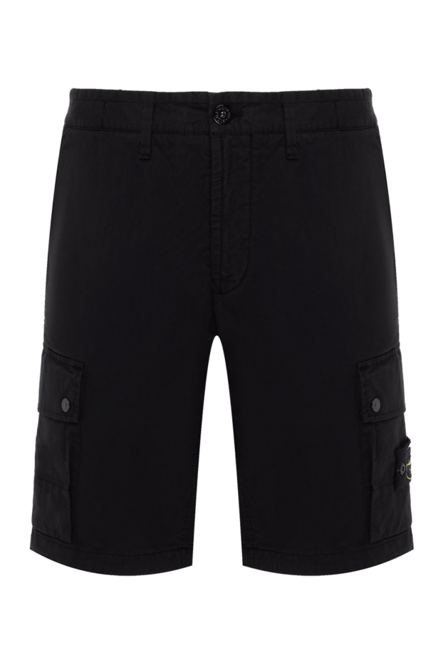 Stone Island black men's shorts made of cotton and elastane 178861 - photo 1