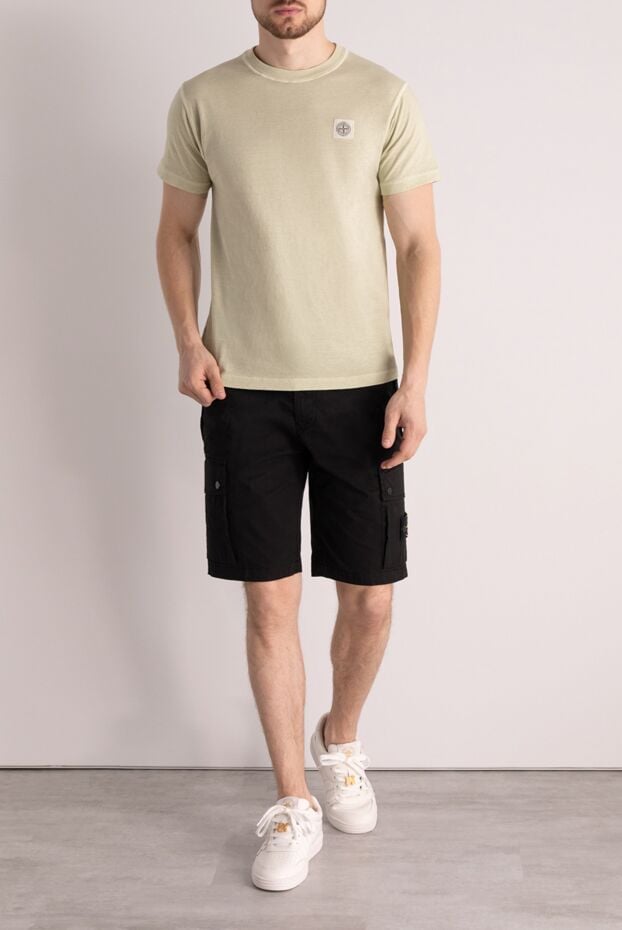 Stone Island black men's shorts made of cotton and elastane 178861 - photo 2