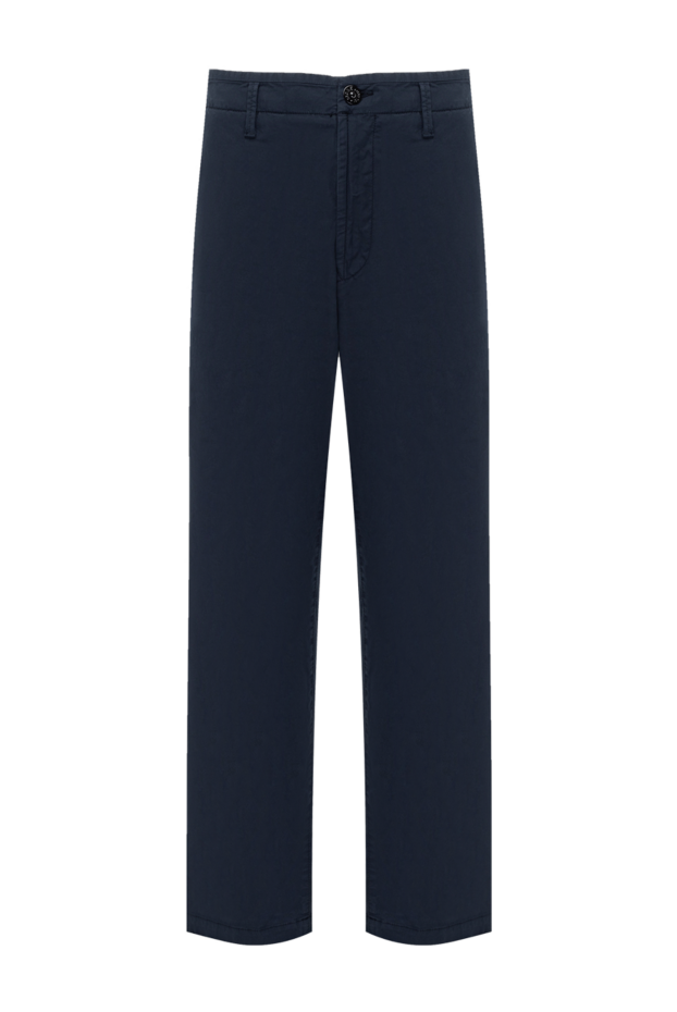 Stone Island men's dark blue cargo pants with patch pockets 178863 - photo 1