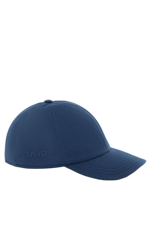 Svevo blue men's cap made of cotton 178872 - photo 3