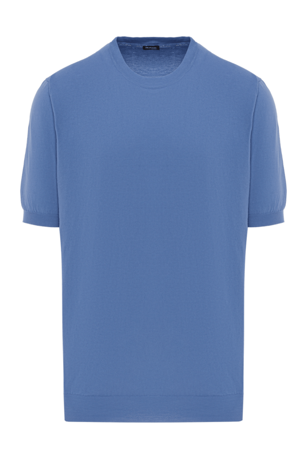 Kiton t-shirt without print blue men's cotton 178898 - photo 1