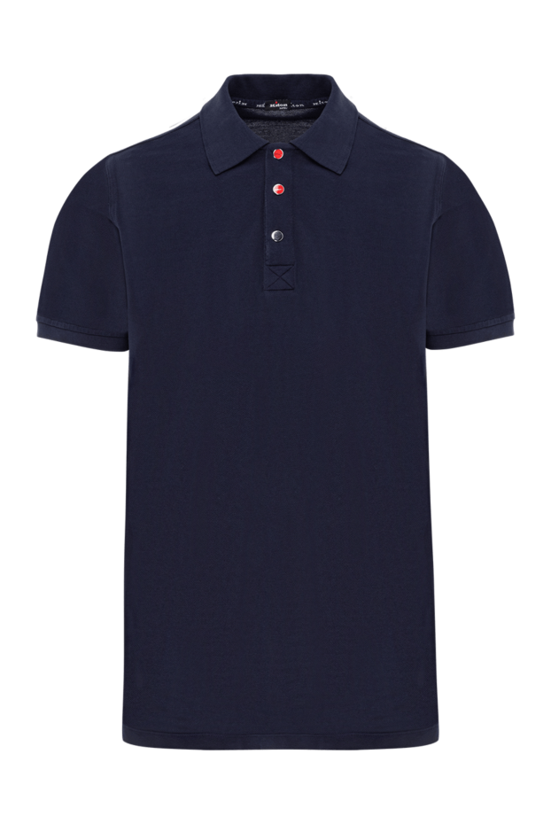 Kiton men's blue polo with cotton buttons 178899 - photo 1