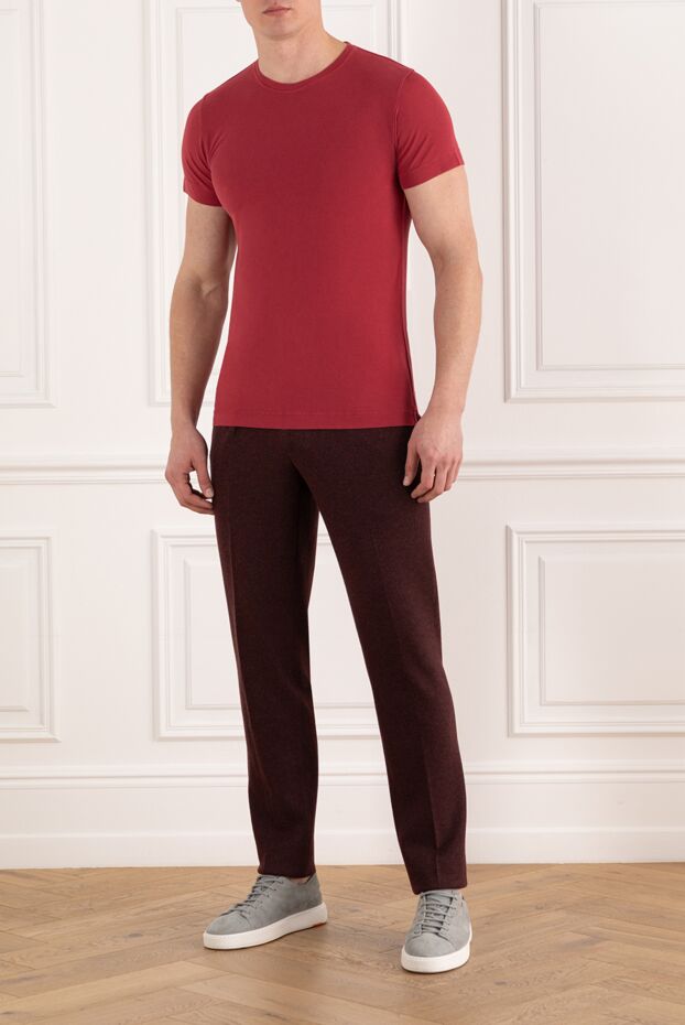 Kiton red cotton t-shirt for men 178903 - photo 2