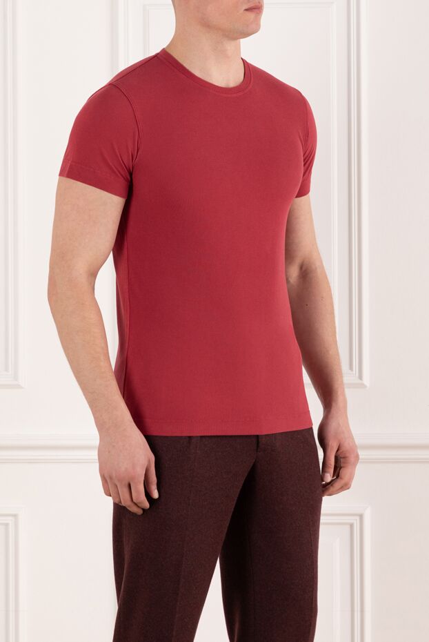 Kiton red cotton t-shirt for men 178903 - photo 3