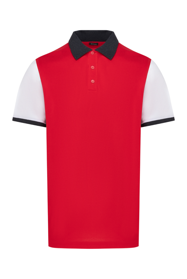 Kiton men's red polo with contrast collar 178906 - photo 1