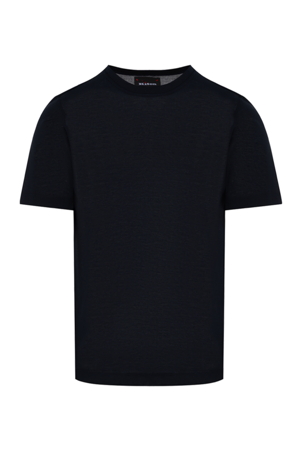Kiton cotton t-shirt for men, black 178921 - photo 1
