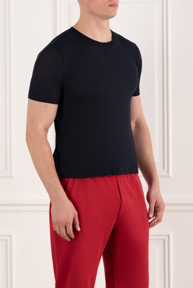 Kiton cotton t-shirt for men, black 178921 - photo 3