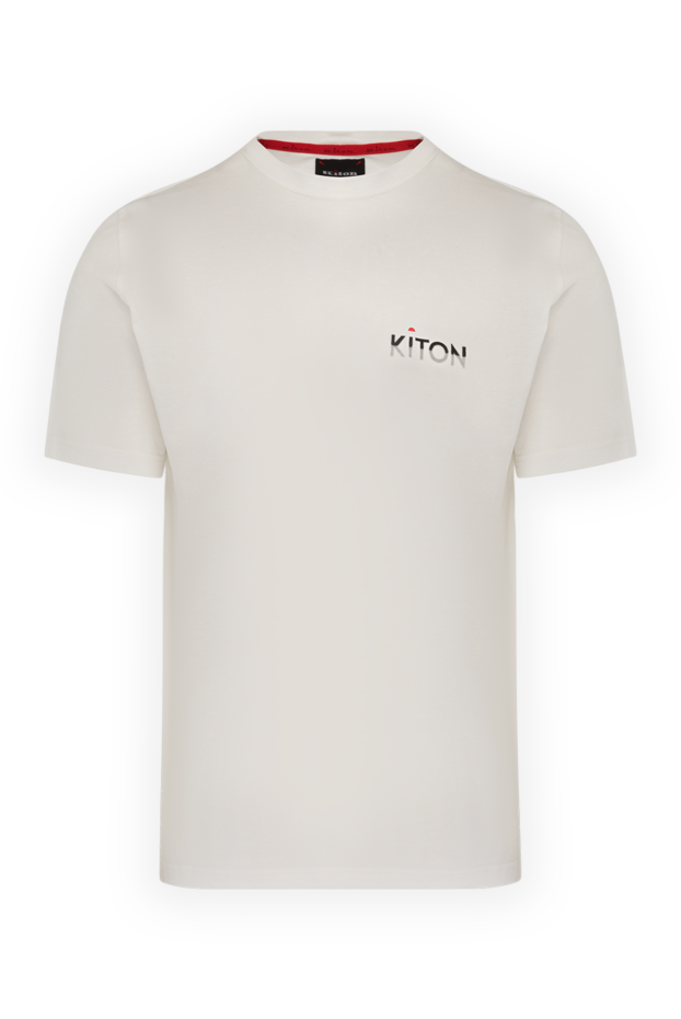 Kiton man men's white cotton t-shirt 178935 - photo 1