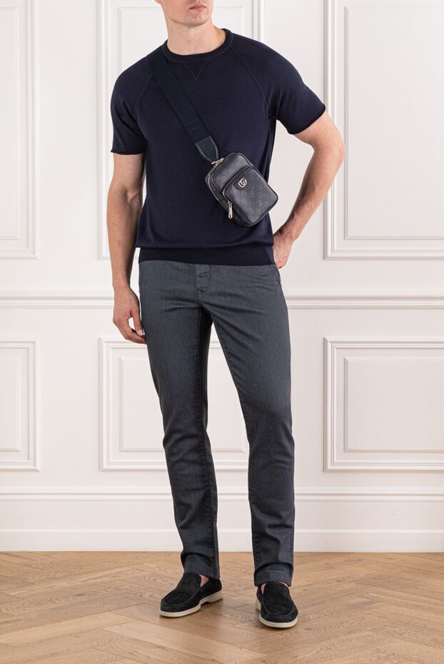 Svevo cotton jumper blue for men 178956 - photo 2
