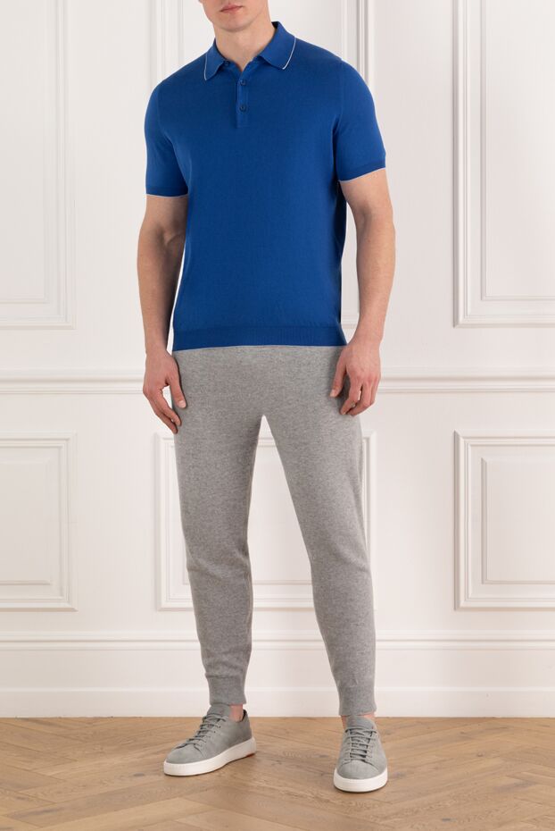 Svevo men's blue cotton polo 178957 - photo 2