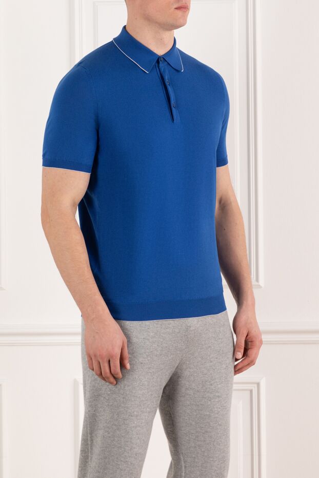Svevo men's blue cotton polo 178957 - photo 3