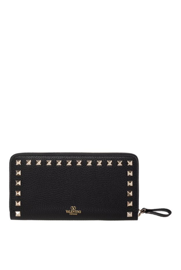 Valentino woman women's black genuine leather wallet buy with prices and photos 178971 - photo 1