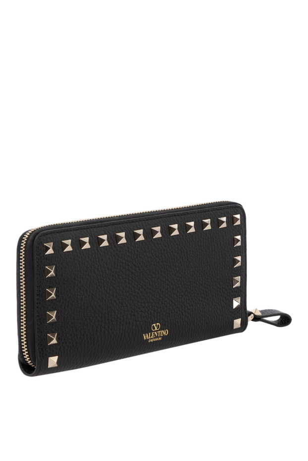 Valentino wallet made of genuine leather for women black 178971 - photo 3