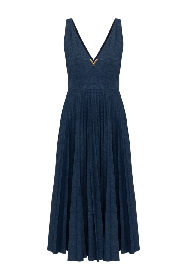 Valentino woman women's blue cotton and polyester dress buy with prices and photos 178973 - photo 1