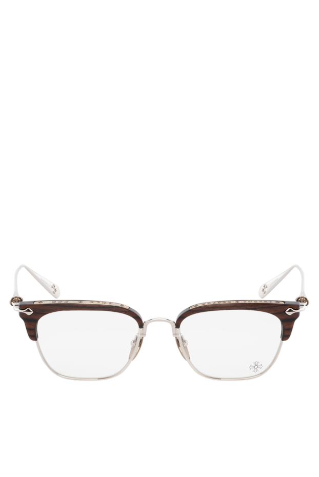 Chrome Hearts man glasses frames made of metal and plastic, brown, for men buy with prices and photos 178995 - photo 1