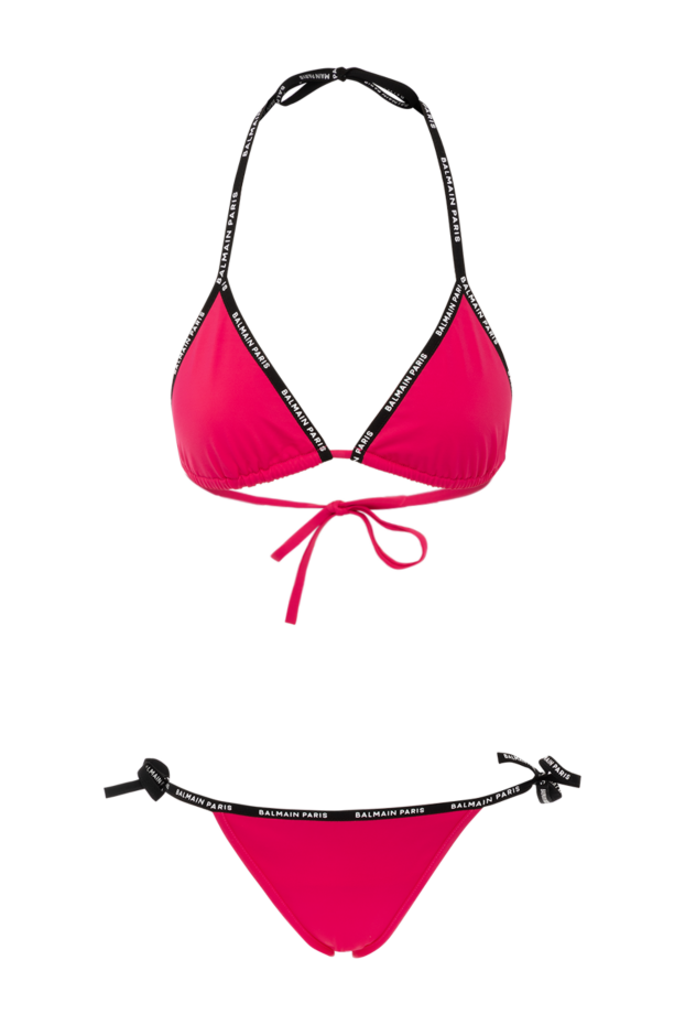 Balmain жіночі купальник роздільний з поліаміду та еластану рожевий жіночий купити фото з цінами 179006 - фото 1