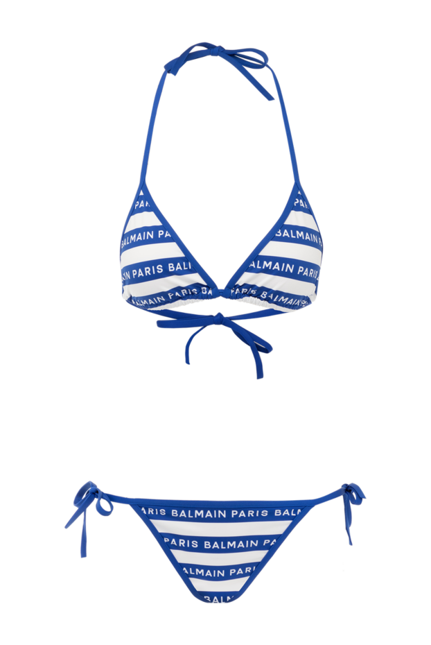 Balmain woman women's blue two-piece swimsuit made of polyamide and elastane buy with prices and photos 179009 - photo 1