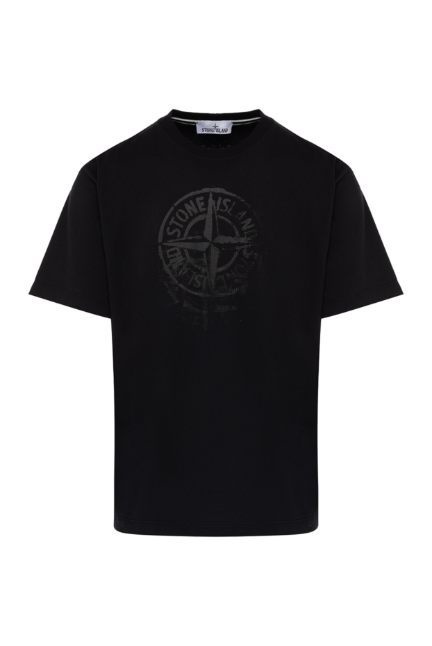 Stone Island man men's black cotton t-shirt buy with prices and photos 179051 - photo 1