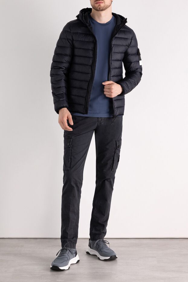 Stone Island man men's blue jacket made of polyamide buy with prices and photos 179055 - photo 2