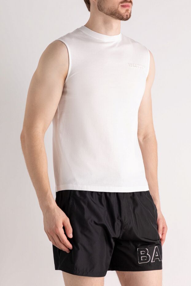 Valentino men's white cotton sleeveless t-shirt 179074 - photo 3