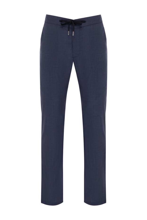 Cesare di Napoli man men's blue trousers made of wool buy with prices and photos 179079 - photo 1