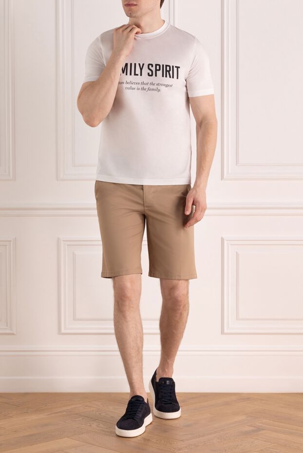 Cesare di Napoli man men's beige shorts buy with prices and photos 179081 - photo 2