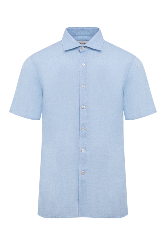 Alessandro Gherardi blue men's shirt made of linen 179090 - photo 1