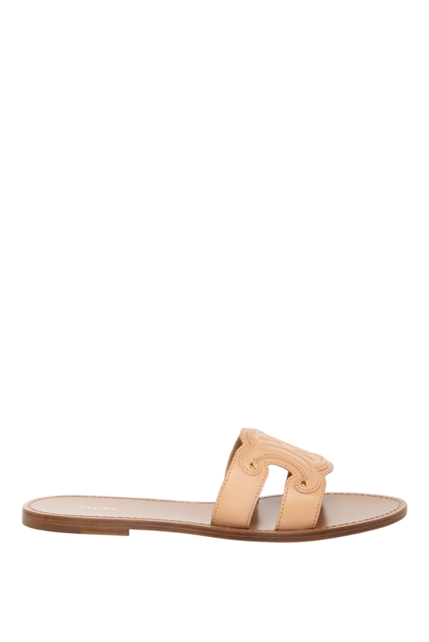 Celine woman beige women's slippers made of genuine leather buy with prices and photos 179151 - photo 1