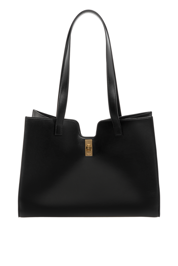 Celine women's black smooth leather shopper bag with long handles 179161 - photo 1